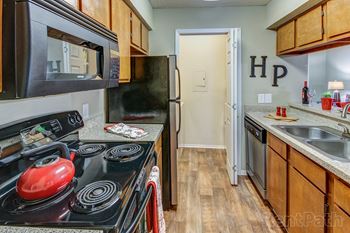 Fully-equipped appliances in kitchen